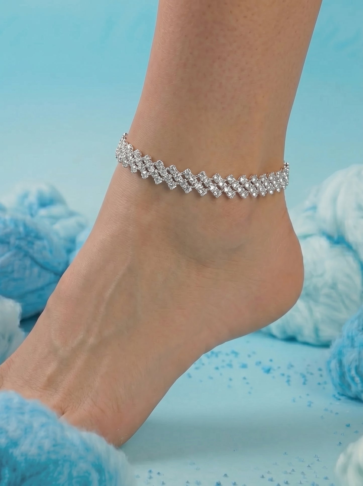 Anklet Chain Brilliant Stones