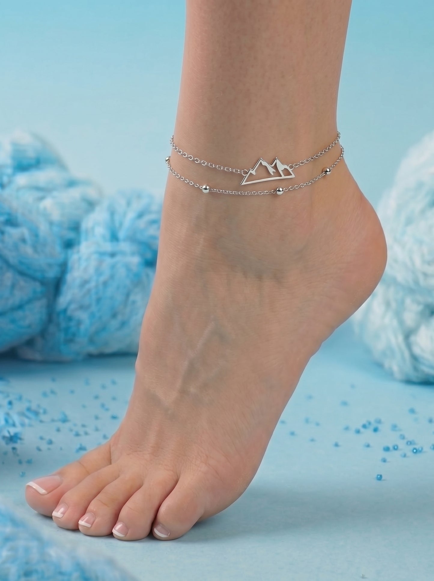 Anklet Chain Mountain Shape