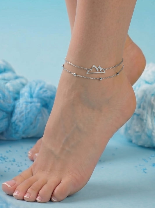 Anklet Chain Mountain Shape
